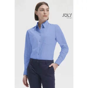 Camisa manga larga mujer SOL’S EXECUTIVE 16060, vista con modelo.
