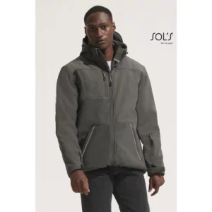 Chaqueta softshell hombre SOL’S ROCK MEN 46604, vista con modelo.