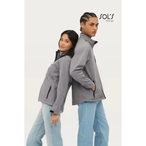 Chaqueta softshell mujer SOL’S ROXY 46800, vista trasera con modelos.