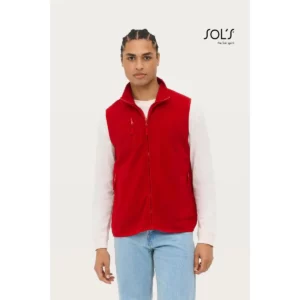 Chaleco polar unisex SOL’S NORWAY 51000, vista con modelo.