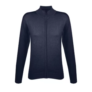 Chaqueta punto cremallera mujer SOL’S GORDON WOMEN 00550 en Azul marino, frontal sin persona.