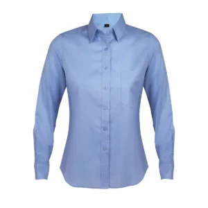 Camisa mujer manga larga SOL’S BUSINESS WOMEN 00554 en Cielo claro, frontal sin persona.
