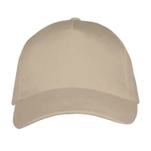 Gorra unisex SOL’S LONG BEACH 00594 en Beige, frontal sin persona.