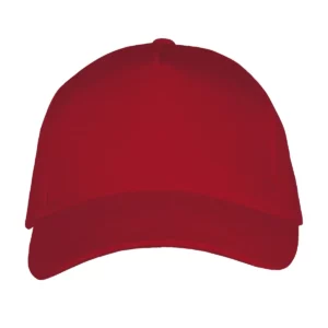 Gorra unisex SOL’S LONG BEACH 00594 en Rojo, frontal sin persona.