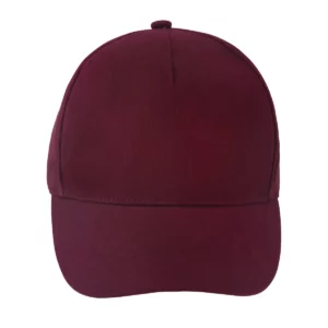Gorra unisex SOL’S LONG BEACH 00594 en Burdeos, frontal sin persona.