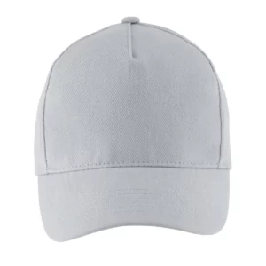 Gorra unisex SOL’S LONG BEACH 00594 en Gris puro, frontal sin persona.