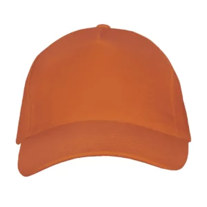 Gorra unisex SOL’S LONG BEACH 00594 en Naranja, frontal sin persona.