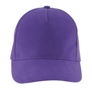 Gorra unisex SOL’S LONG BEACH 00594 en Morado oscuro, frontal sin persona.