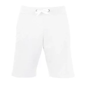 Pantalón corto hombre SOL’S JUNE 01175 en Blanco, frontal sin persona.