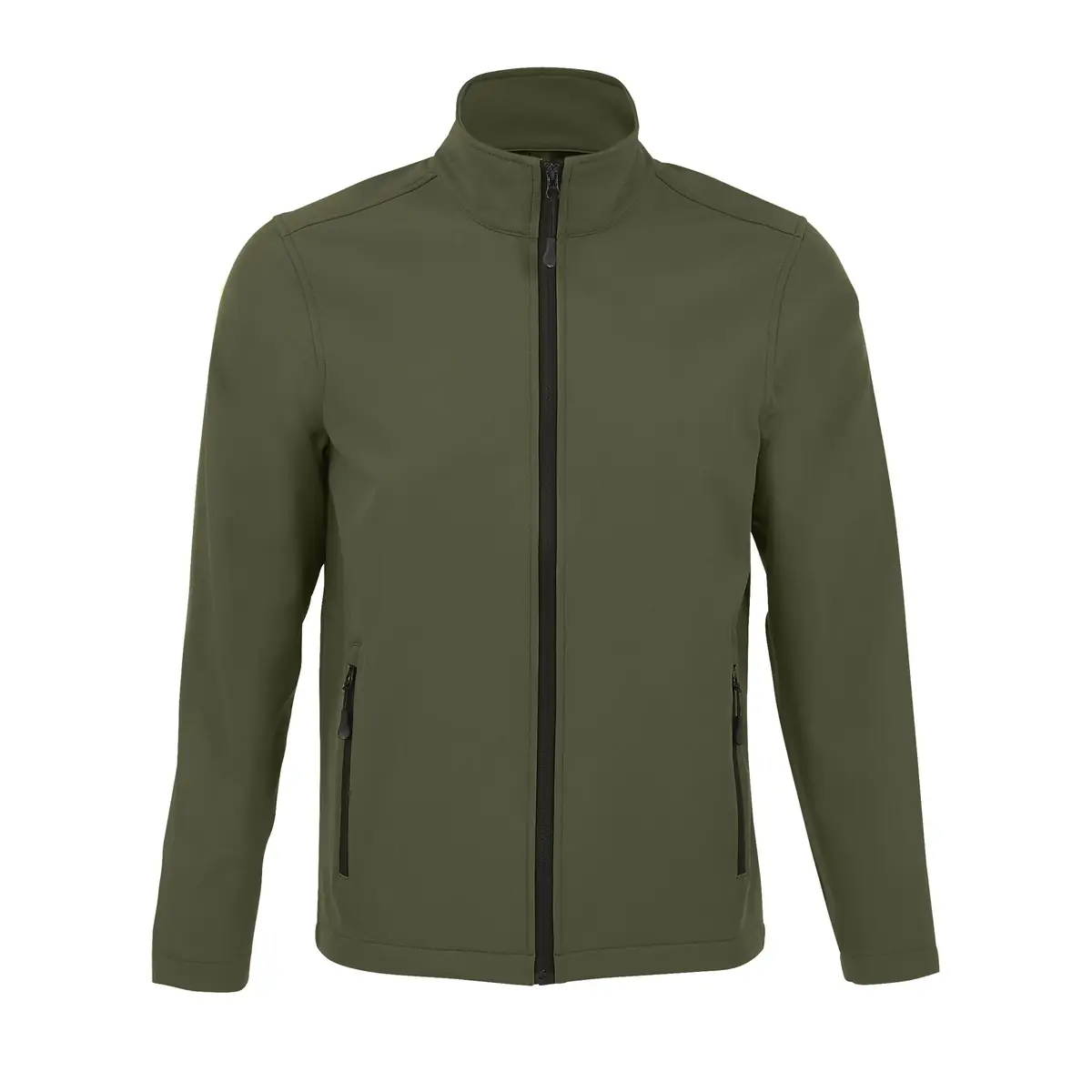 Chaqueta softshell hombre SOL’S RACE MEN 01195 7 Chaqueta softshell hombre SOL’S RACE MEN 01195 en Army, frontal sin persona.