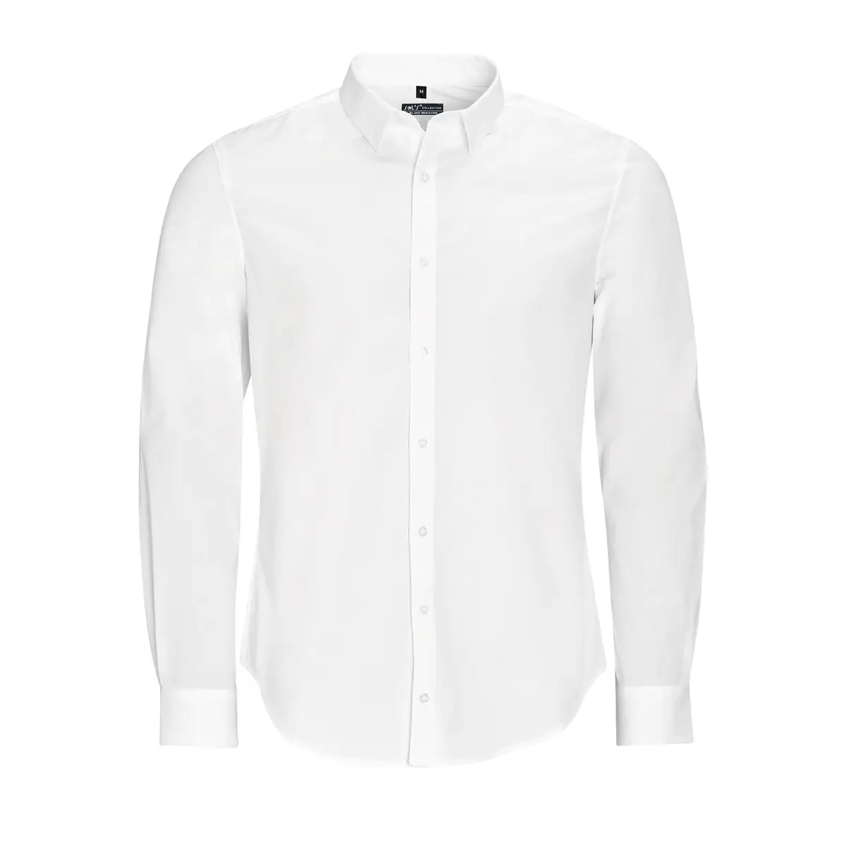 Camisa manga larga hombre SOL’S BLAKE MEN 01426 3 Camisa manga larga hombre SOL’S BLAKE MEN 01426 en Blanco, frontal sin persona.