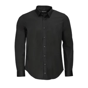 Camisa manga larga hombre SOL’S BLAKE MEN 01426 en Negro, frontal sin persona.