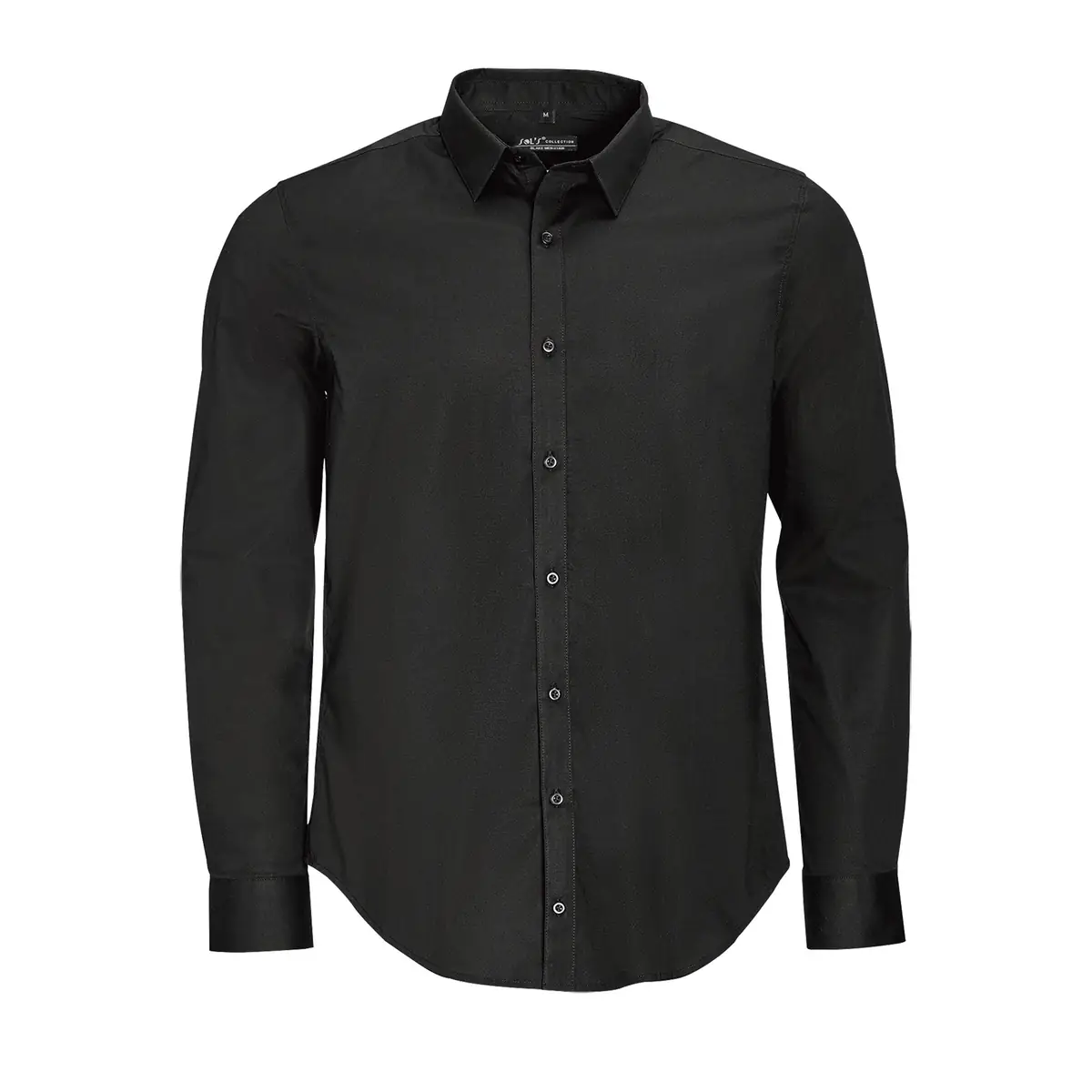 Camisa manga larga hombre SOL’S BLAKE MEN 01426 5 Camisa manga larga hombre SOL’S BLAKE MEN 01426 en Negro, frontal sin persona.