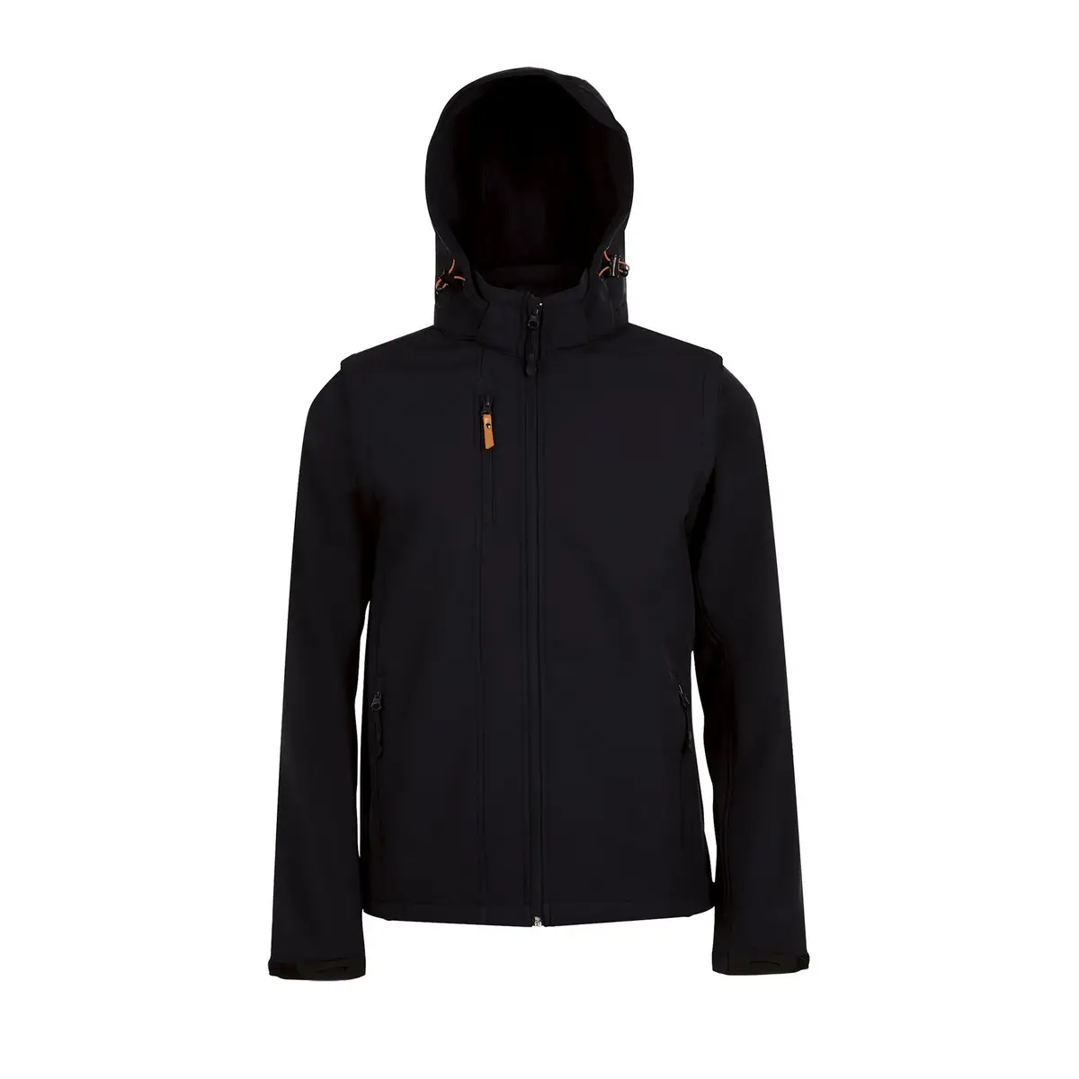 Chaqueta softshell unisex SOL’S TRANSFORMER 01647 5 Chaqueta softshell unisex SOL’S TRANSFORMER 01647 en Negro, frontal sin persona.