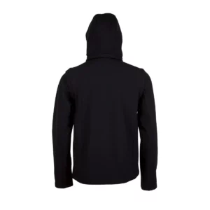 Chaqueta softshell unisex SOL’S TRANSFORMER 01647 en Negro, vista posterior sin persona.