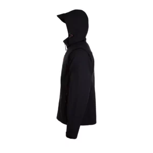 Chaqueta softshell unisex SOL’S TRANSFORMER 01647 en Negro, vista lateral sin persona.