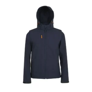Chaqueta softshell unisex SOL’S TRANSFORMER 01647 en French marino, frontal sin persona.