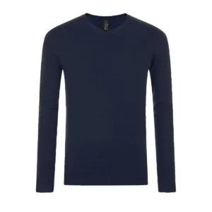 Jersey cuello pico hombre SOL’S GLORY MEN 01710 en French marino, frontal sin persona.