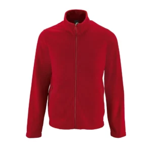 Chaqueta polar hombre SOL’S NORMAN MEN 02093 en Rojo, frontal sin persona.
