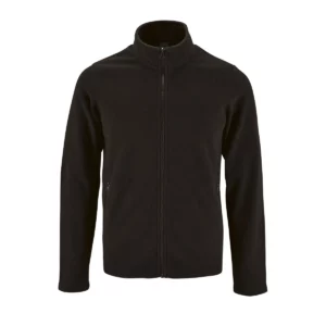 Chaqueta polar hombre SOL’S NORMAN MEN 02093 en Negro, frontal sin persona.
