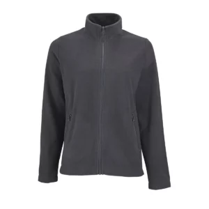 Chaqueta polar mujer SOL’S NORMAN WOMEN 02094 en Antracita, frontal sin persona.