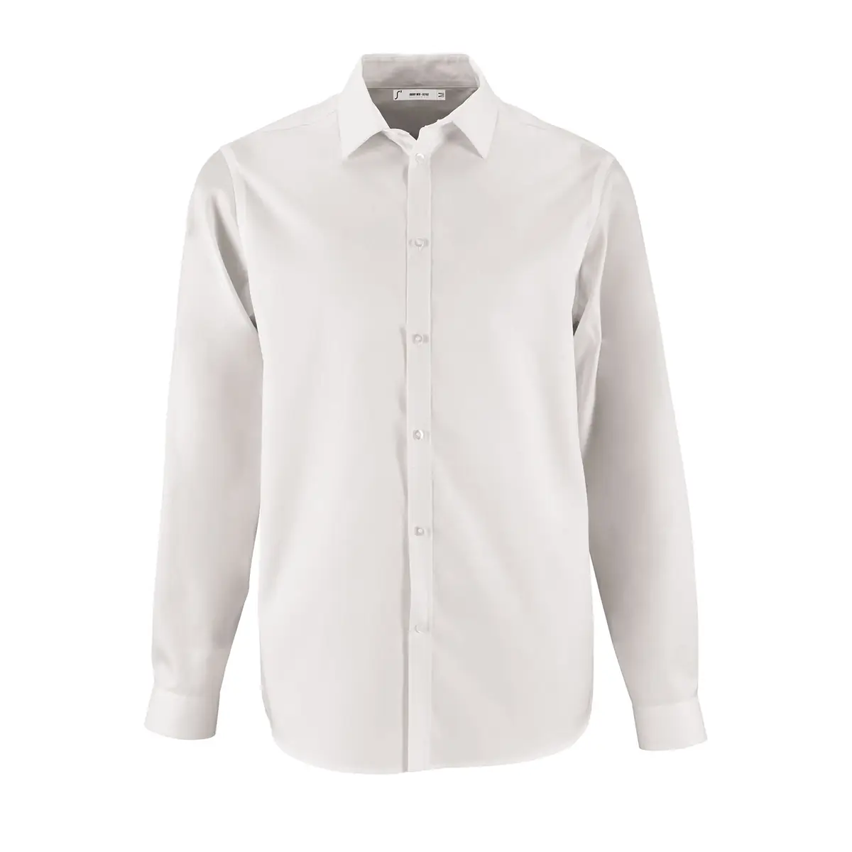 Camisa espiguilla hombre SOL’S BRODY MEN 02102 3 Camisa espiguilla hombre SOL’S BRODY MEN 02102 en Blanco, frontal sin persona.
