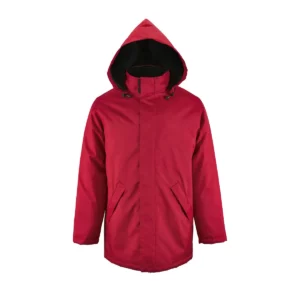 Chaqueta acolchada unisex SOL’S ROBYN 02109 en Rojo, frontal sin persona.