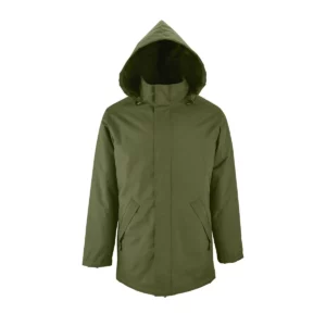 Chaqueta acolchada unisex SOL’S ROBYN 02109 en Verde bosque, frontal sin persona.