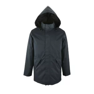 Chaqueta acolchada unisex SOL’S ROBYN 02109 en French marino, frontal sin persona.