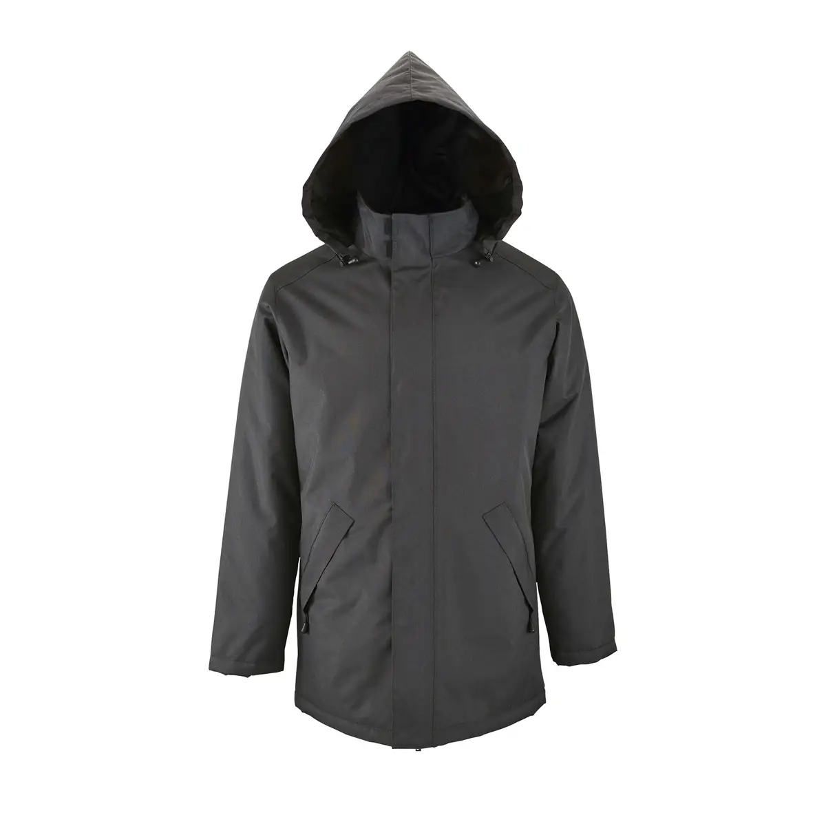 Chaqueta acolchada unisex SOL’S ROBYN 02109 3 Chaqueta acolchada unisex SOL’S ROBYN 02109 en Antracita, frontal sin persona.