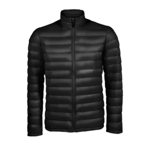 Chaqueta ligera hombre SOL’S WILSON MEN 02898 en Negro, frontal sin persona.