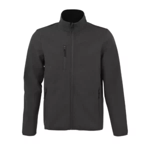 Chaqueta softshell hombre SOL’S RADIAN MEN 03090 en Antracita, frontal sin persona.