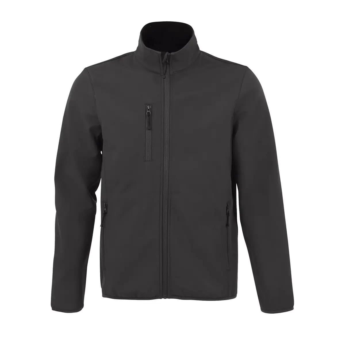 Chaqueta softshell hombre SOL’S RADIAN MEN 03090 7 Chaqueta softshell hombre SOL’S RADIAN MEN 03090 en Antracita, frontal sin persona.