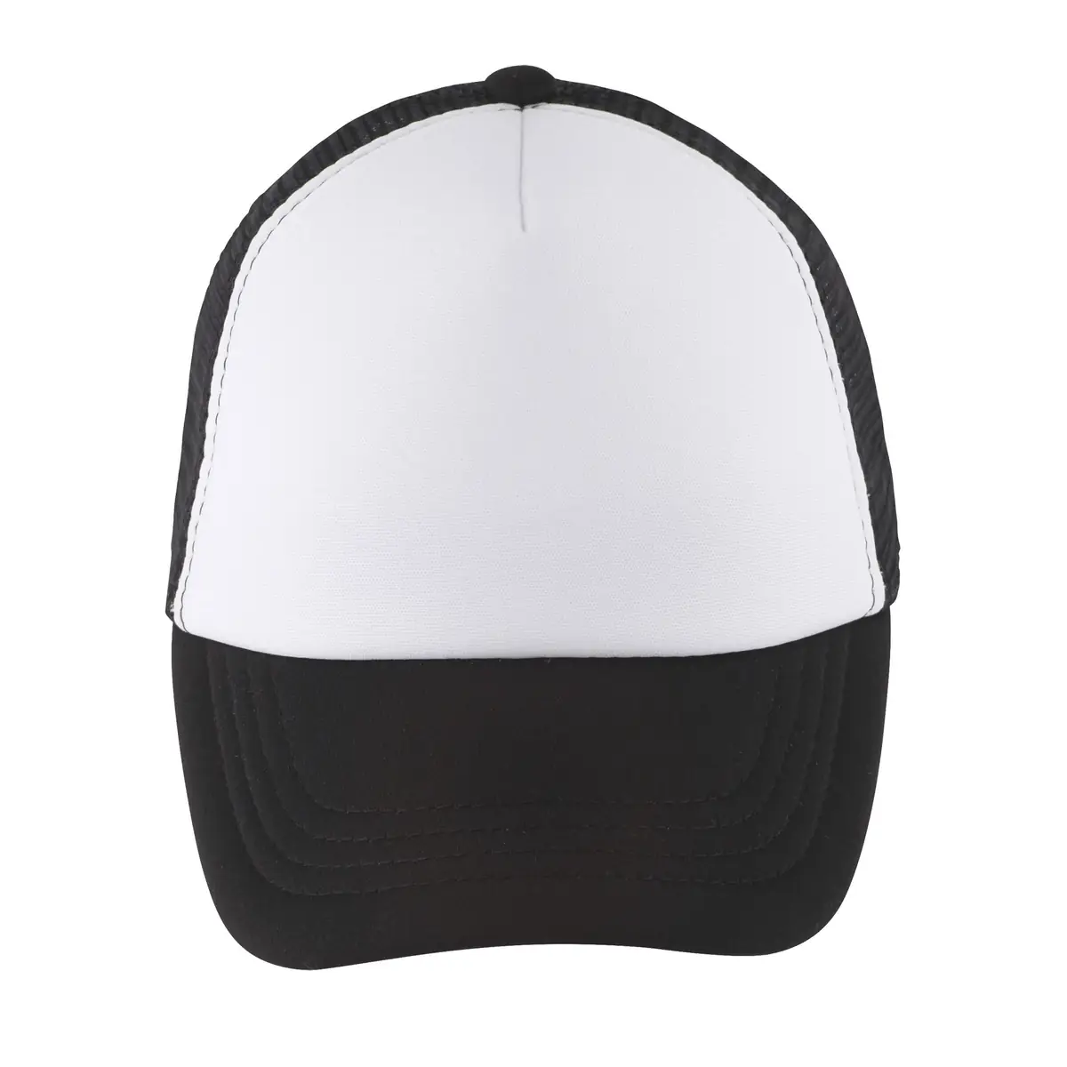 Gorra de malla infantil SOL’S BUBBLE KIDS 03091 3 Gorra de malla infantil SOL’S BUBBLE KIDS 03091 en Blanco/Negro, frontal sin persona.