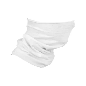 Braga de cuello multifunción SOL’S BOLT 03094 en Blanco, tres cuartos como braga de cuello.