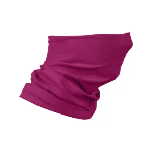 Braga de cuello multifunción SOL’S BOLT 03094 en Fucsia, tres cuartos como braga de cuello.