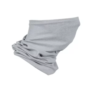 Braga de cuello multifunción SOL’S BOLT 03094 en Gris puro, tres cuartos como braga de cuello.