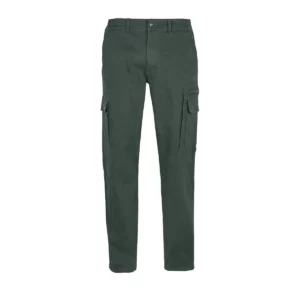 Pantalón elástico hombre SOL’S DOCKER 03820 en Verde bosque, frontal sin persona.
