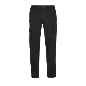 Pantalón elástico hombre SOL’S DOCKER 03820 en Negro, frontal sin persona.