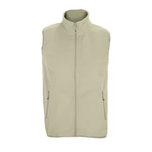 Chaleco polar unisex SOL’S FACTOR BW 03822 en Cuerda, frontal sin persona.