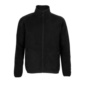 Chaqueta polar hombre SOL’S FACTOR MEN 03823 en Negro, frontal sin persona.
