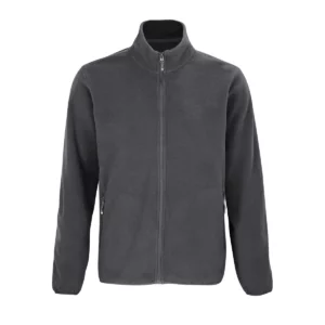 Chaqueta polar hombre SOL’S FACTOR MEN 03823 en Antracita, frontal sin persona.