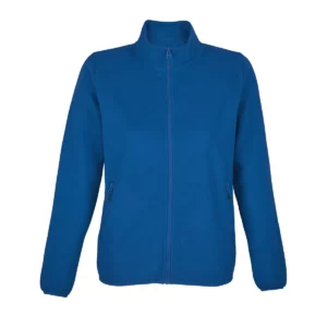 Chaqueta polar mujer SOL’S FACTOR WOMEN 03824 en Azul royal, frontal sin persona.