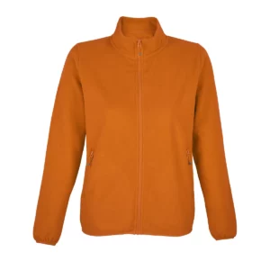 Chaqueta polar mujer SOL’S FACTOR WOMEN 03824 en Naranja, frontal sin persona.