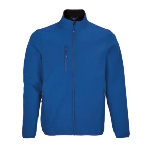 Chaqueta softshell hombre SOL’S FALCON MEN 03827 en Azul royal, frontal sin persona.