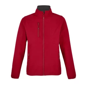 Chaqueta softshell mujer SOL’S FALCON WOMEN 03828 en Rojo chili, frontal sin persona.