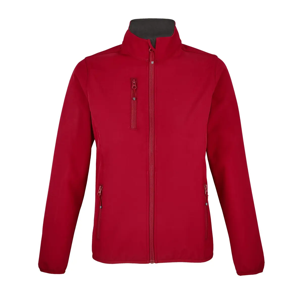 Chaqueta softshell mujer SOL’S FALCON WOMEN 03828 3 Chaqueta softshell mujer SOL’S FALCON WOMEN 03828 en Rojo chili, frontal sin persona.