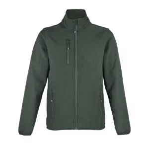 Chaqueta softshell mujer SOL’S FALCON WOMEN 03828 en Verde bosque, frontal sin persona.