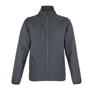 Chaqueta softshell mujer SOL’S FALCON WOMEN 03828 en Antracita, frontal sin persona.