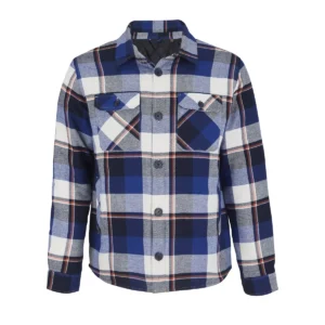 Sobrecamisa cuadros unisex SOL’S NOAH 03989 en Azul royal, frontal sin persona.